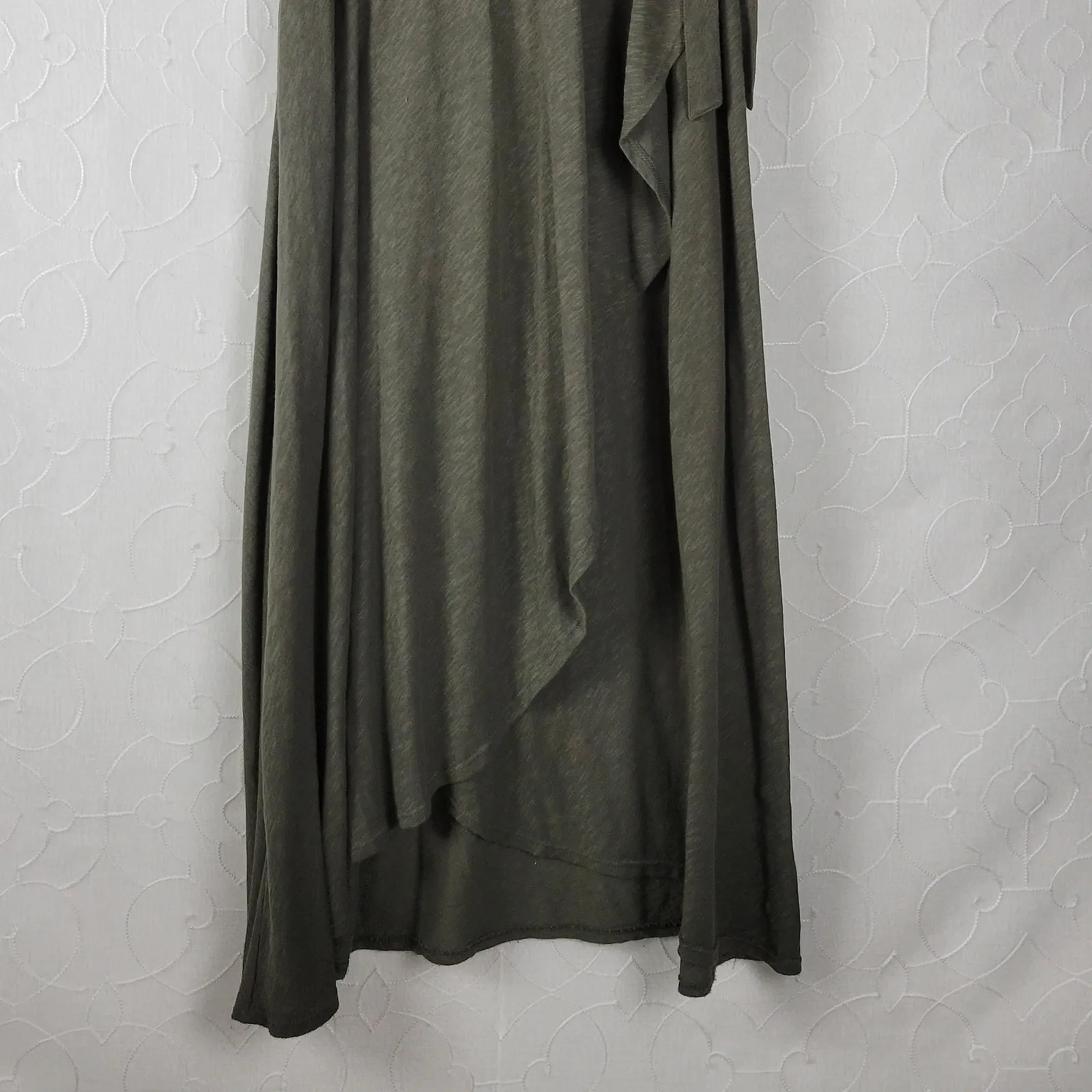 Susina Womens Skirt Size‎ XS Hunter Green Wrap Knit Draped Soft Maxi Tie Waist - Image 8