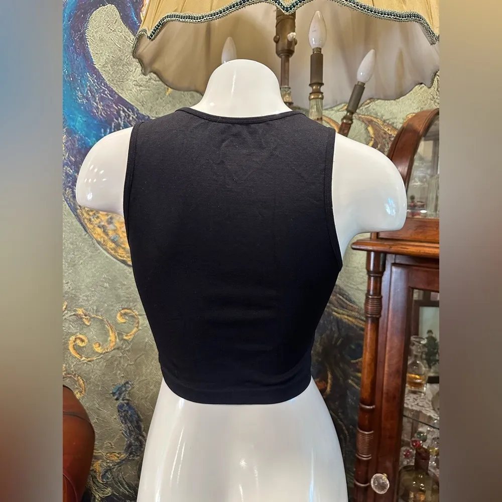 EUC IDA FASHION BLACK SPORT BRA Size M - Image 3