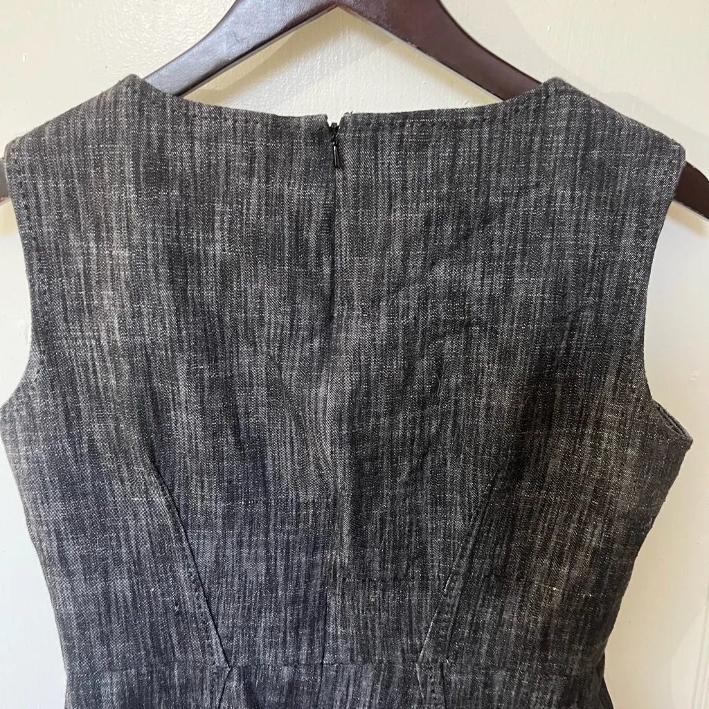 Evan Picone Charcoal Sleeveless Midi Dress - Image 6