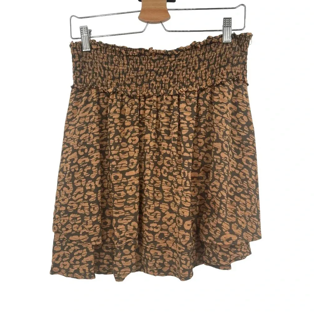 Rails Addison‎ Skirt in Batik Cheetah Print Size Large - Image 6