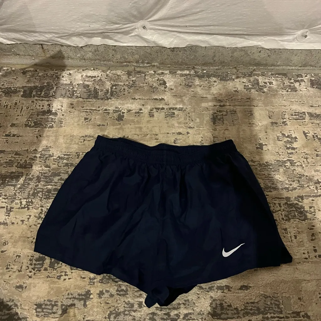 Nike NWT  Navy Blue Team 10k Running Shorts Size Medium - Image 2