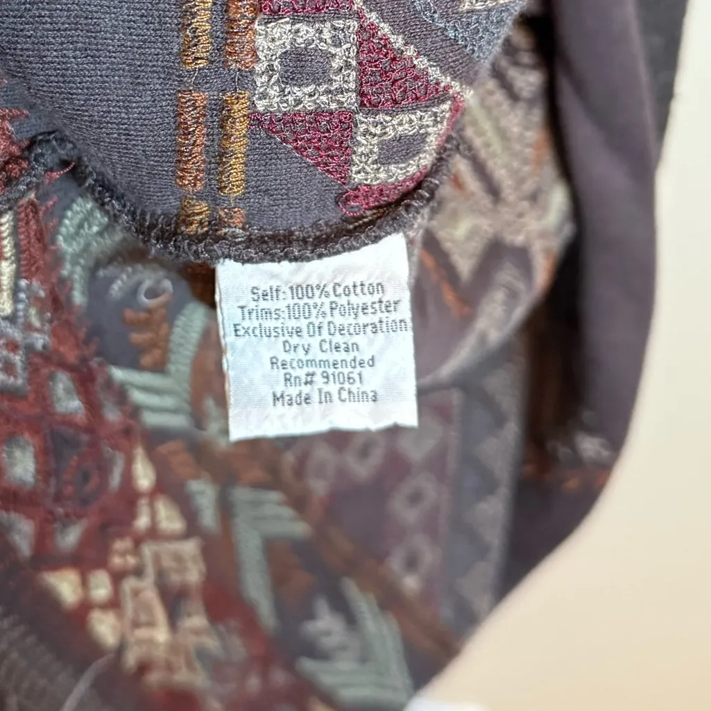 Johnny Was Biya Long Line‎ Embroidered Cardigan - Image 5