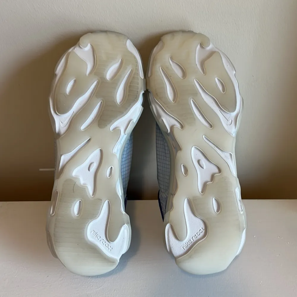 NEW Nike React Live Light Smoke Grey Hyper Royal Tennis Shoes Size 6.5 - Image 10