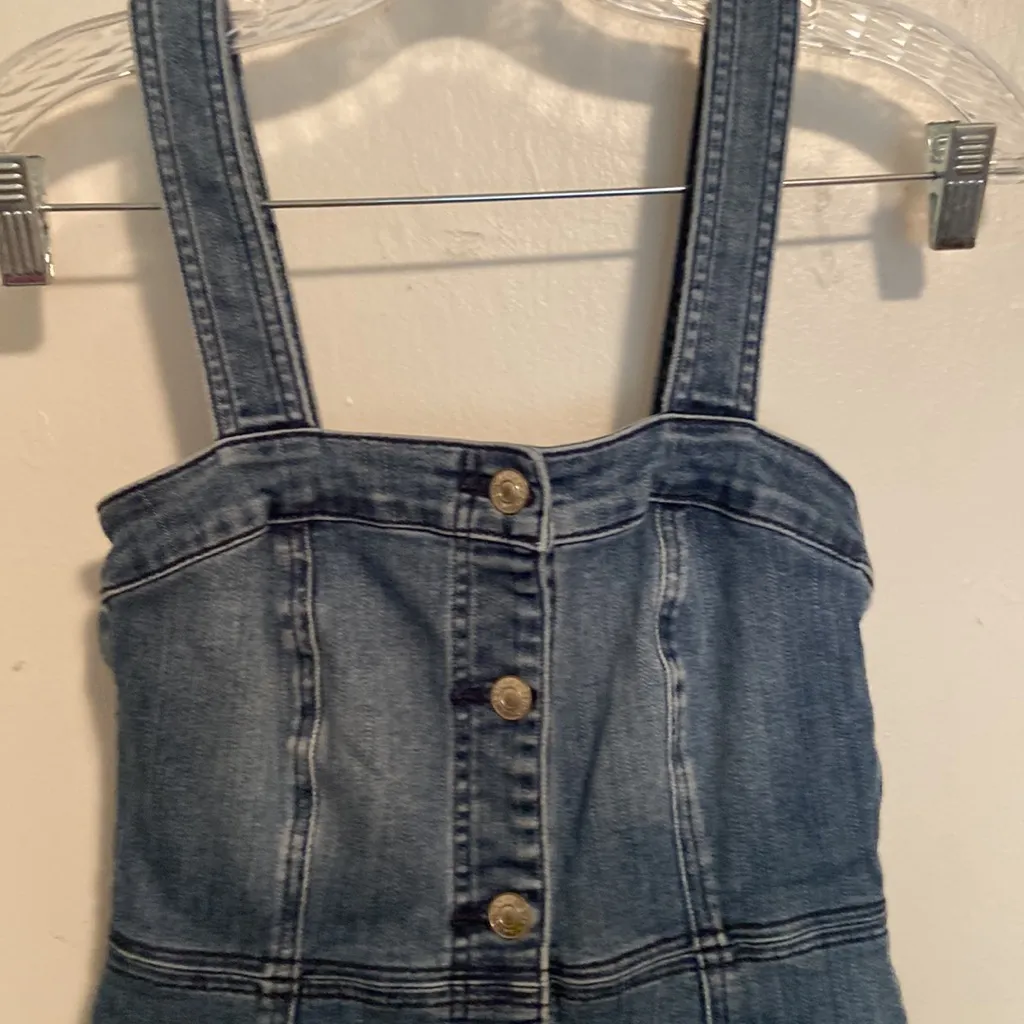 American Eagle Denim Overall Dress XS - Image 2