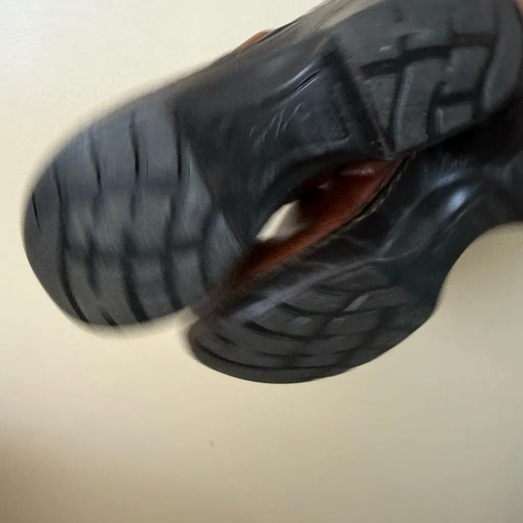 BORN BOC Women's Shoe Peggy Clog Size 6 Brown Leather Slip - Image 7