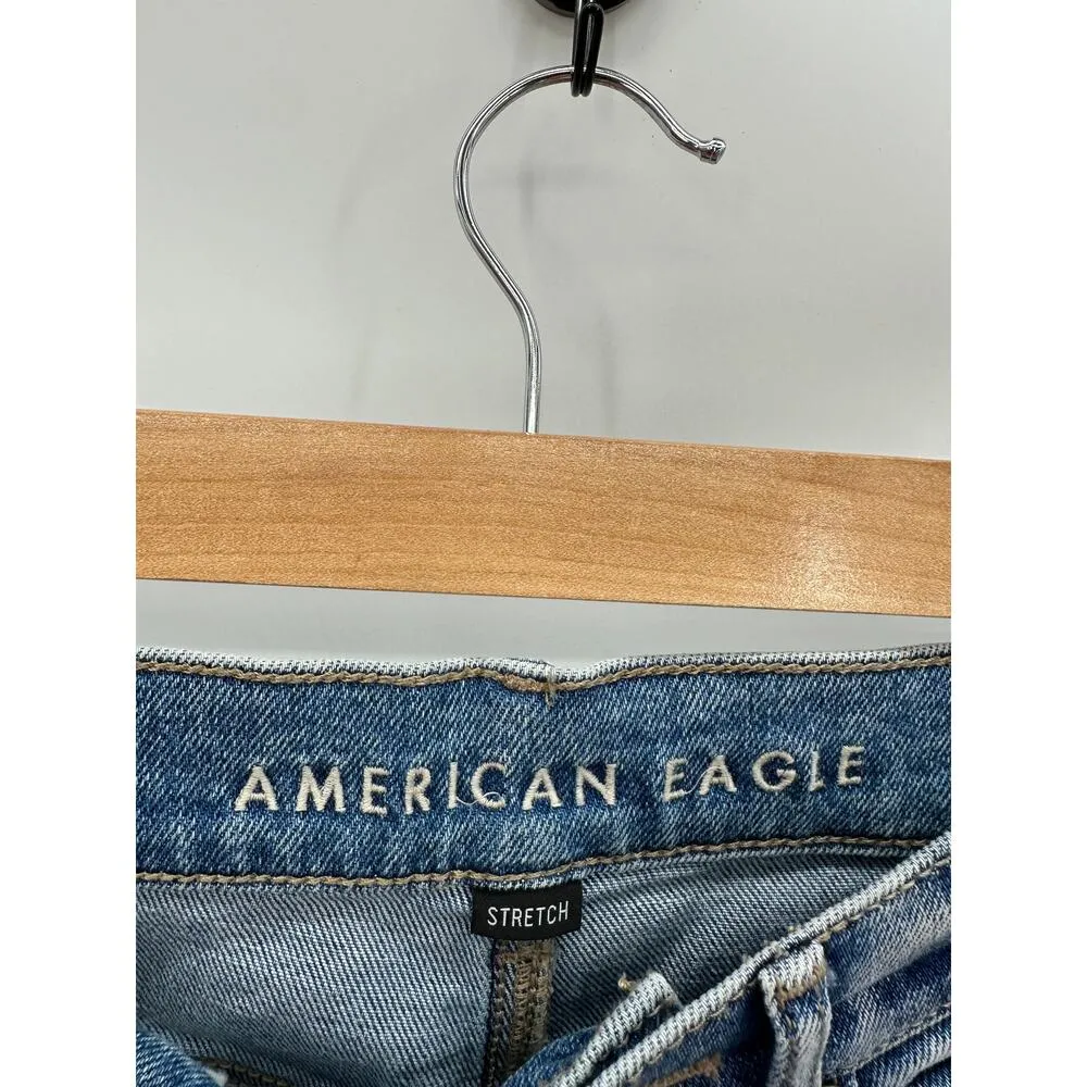 American Eagle AEO Jeans Women 6R Blue Highest Rise 90s Boyfriend Distressed - Image 5