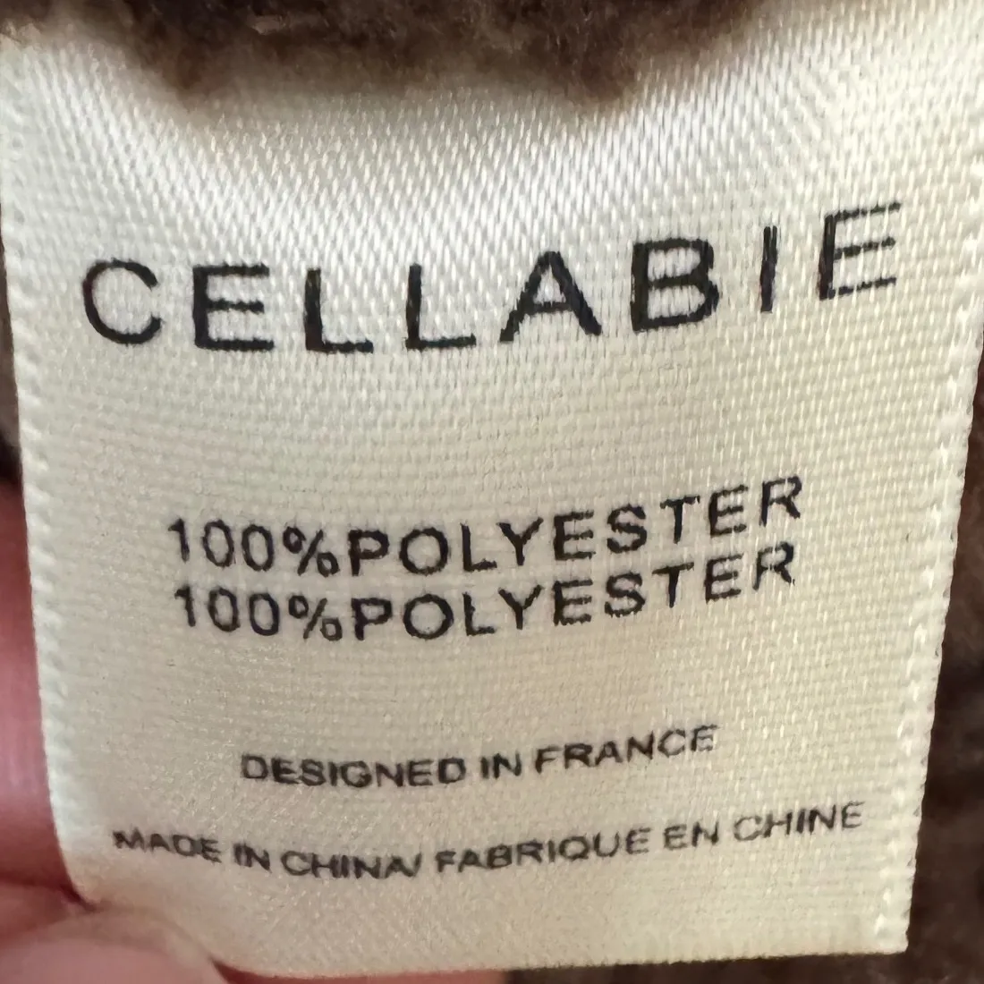 CELLABIE Women's Brown Fuzzy Hooded Cardigan Button Front Size L Size L - Image 4