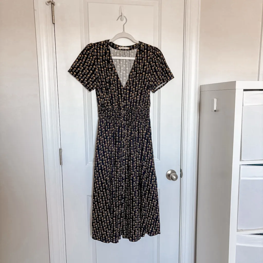 Marine Layer Annika Floral Midi Dress - Image 5