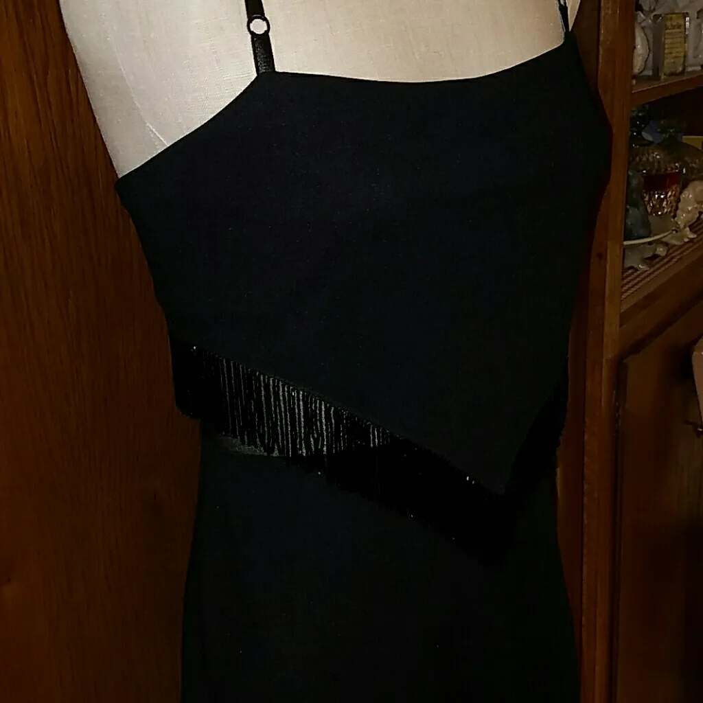 Prom Homecoming Black Tie Beaded Dress 8 - Image 4