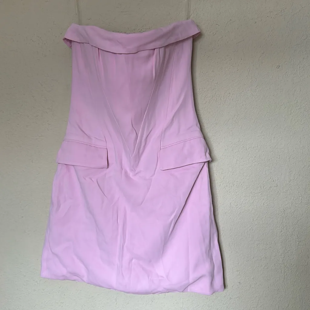 HOUSE OF CB M Tall  'Naia' Cotton Candy Strapless Mini Dress‎ NWOT - Image 5