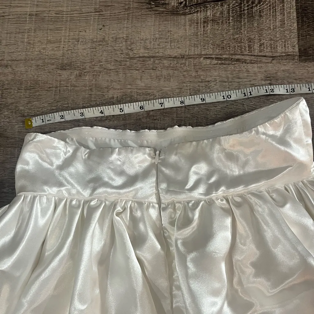 SELFIE LESLIE Elianna Strapless Tiered Mini Dress in Ivory - Image 6