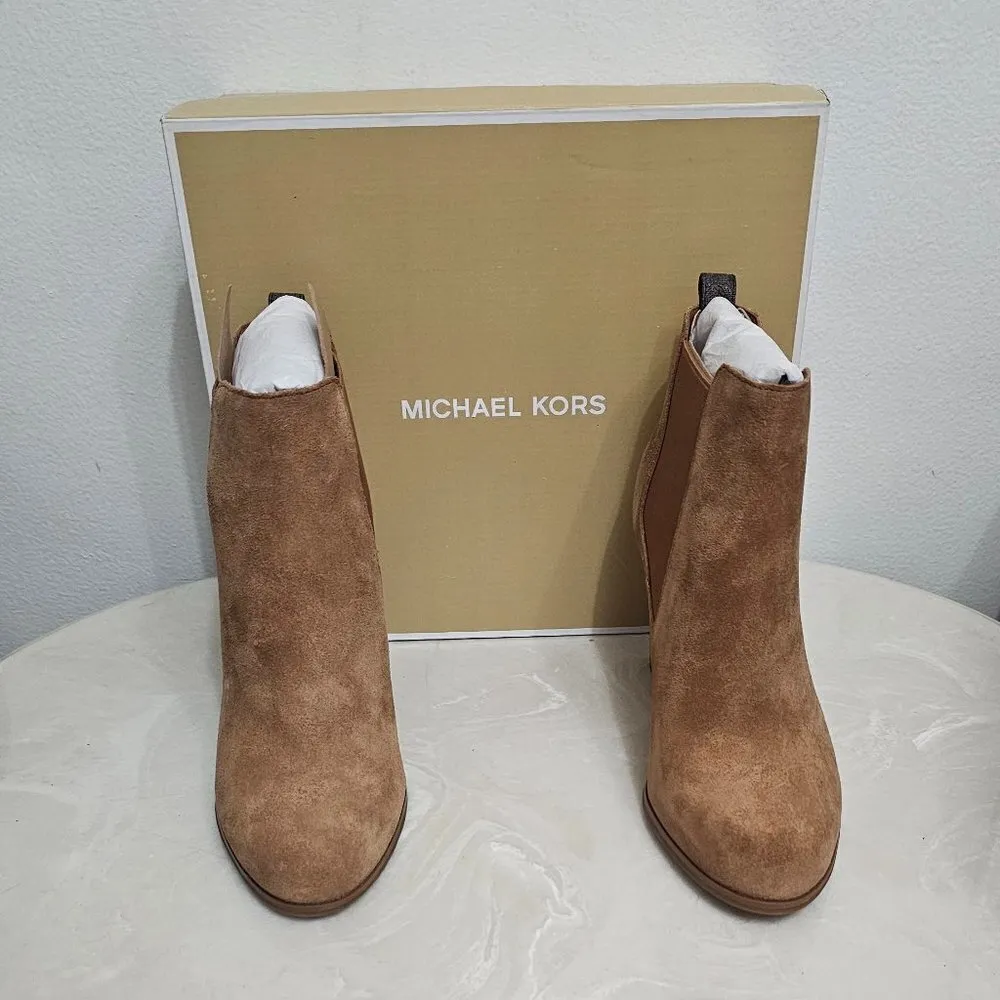 MICHAEL Michael Kors Women’s Lottie Suede Bootie - Size 7 M   CAROB  40FLTHEES - Image 7