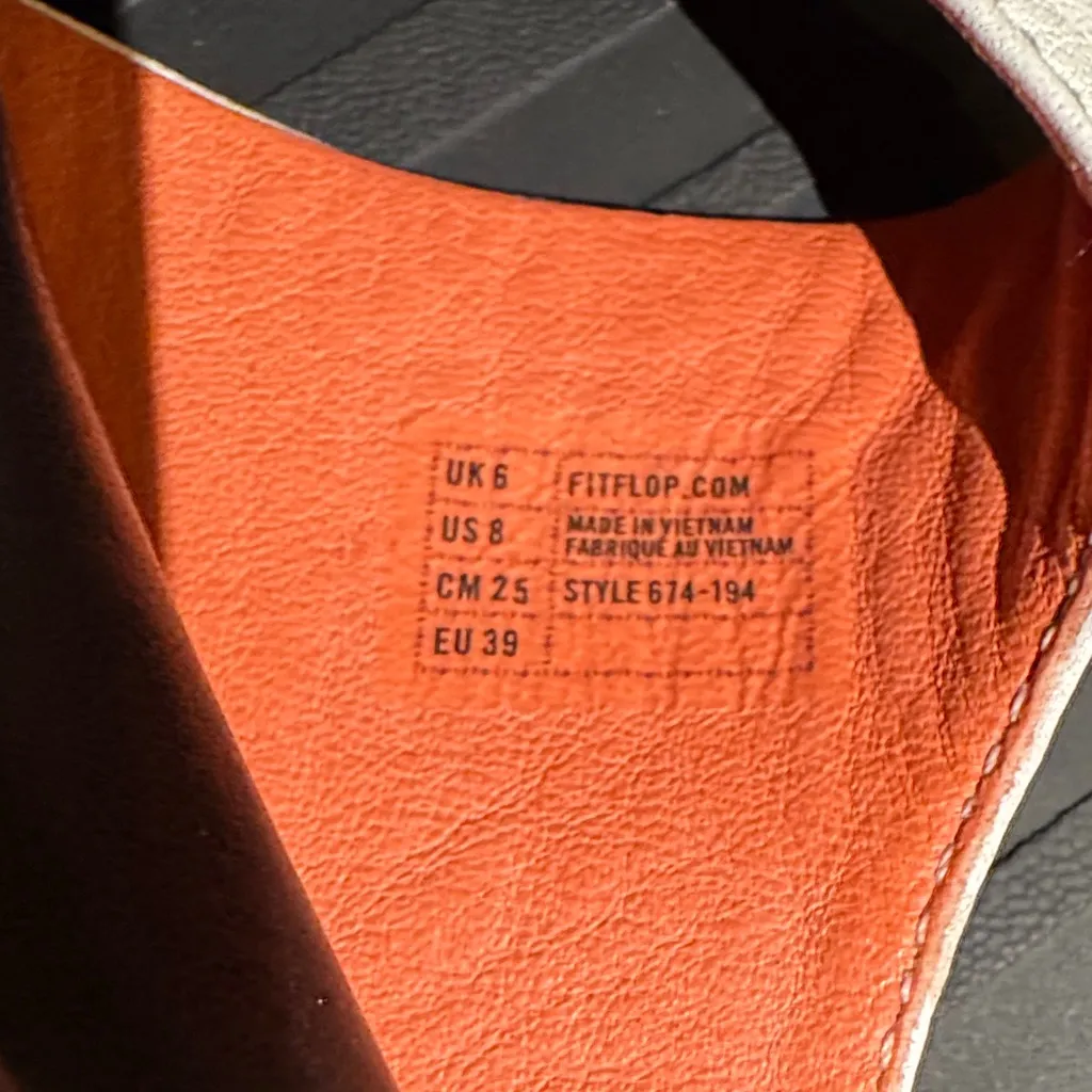 Fitflop Black and White Sandals - Image 5