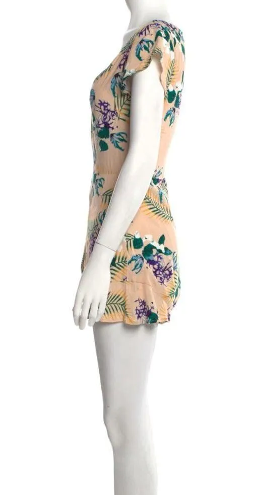 For Love & Lemons Pina Colada Romper - Tropical Print - Small - Image 8