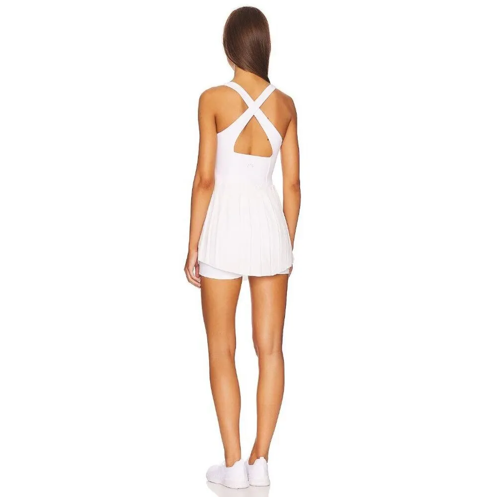 Varley Carina Dress in White Large New Womens Athletic Shorts - Image 2