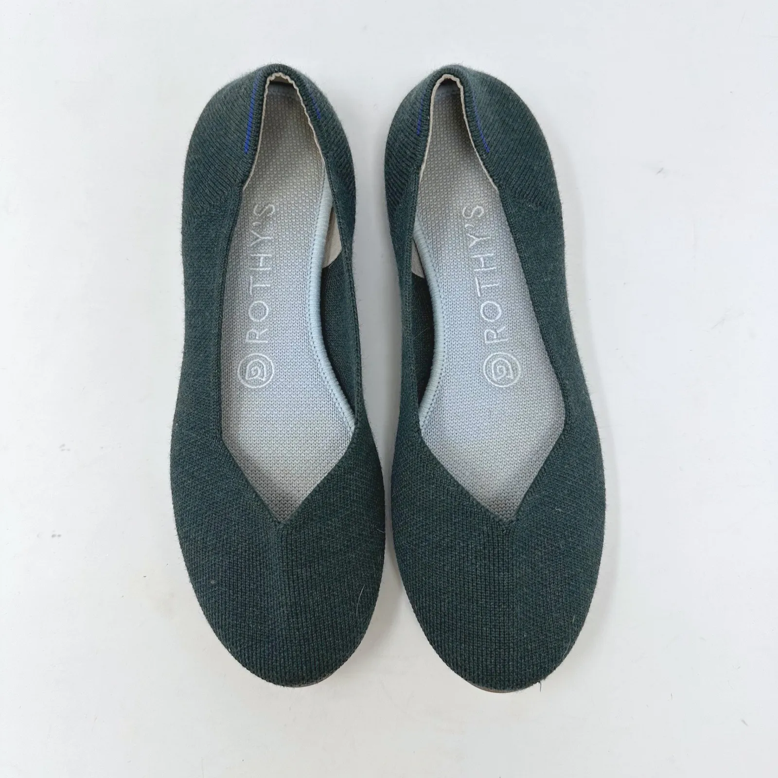Rothy's The Flat Slip On Flats Forest Green 6.5 - Image 3