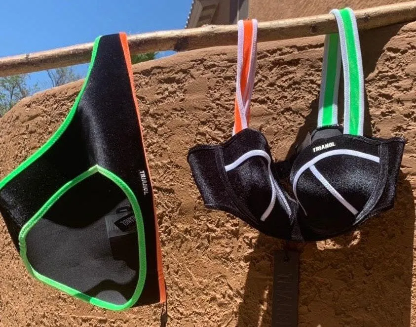 Triangl e Velour Neon Swimsuit - Image 4