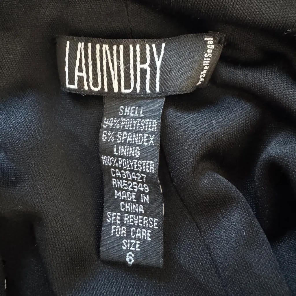 Vintage ‘00s Laundry by Shelli Segal Black Beaded Sleeveless Floor Length Gown - Image 7