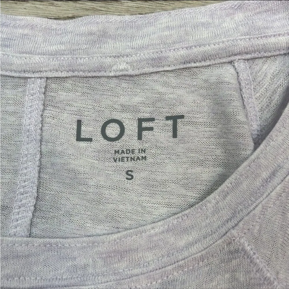 Loft Light Purple Long Sleeve Top Size Small - Image 5