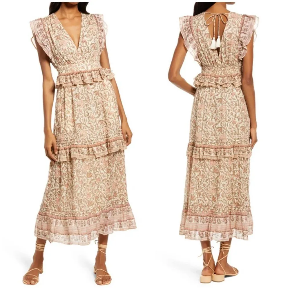 💕CLEOBELLA💕 Cherie Ankle Dress ~  Zinnia Print Large L NWT - Image 12