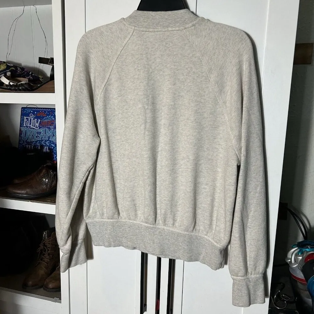 Universal Thread Women's Rib-Knit Sweatshirt Greige Size S‎ - Image 7