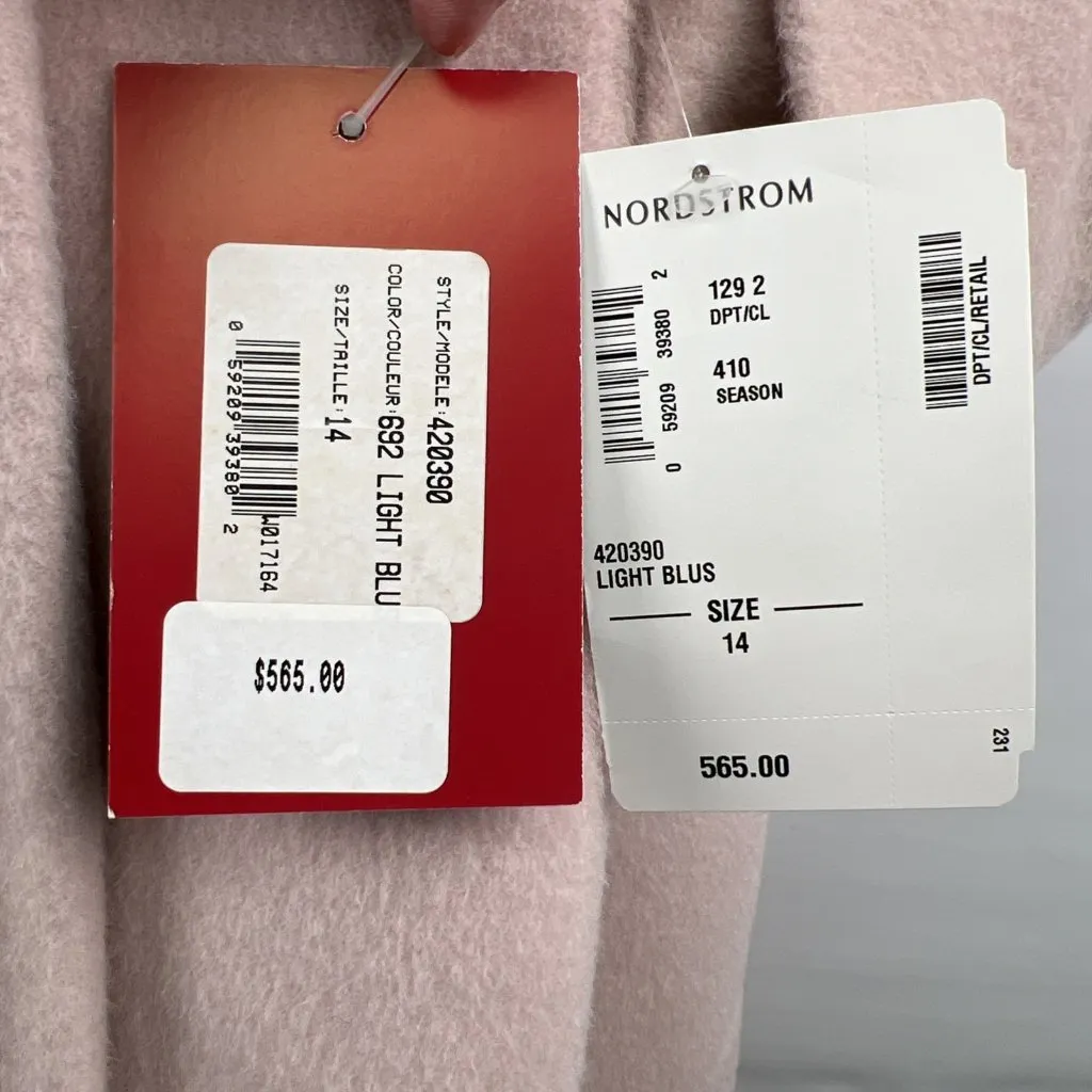 Hilary Radley Sz 14 Pink Alpaca Wool Blend Womens Luxury Elegant Jacket Coat - Image 4