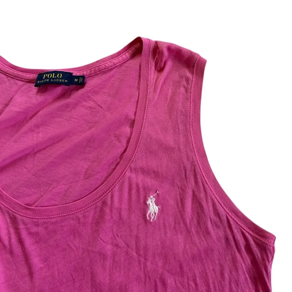 Polo Ralph Lauren “broke in” Lightweight Breathable Cotton Pink Relaxed Top M - Image 2