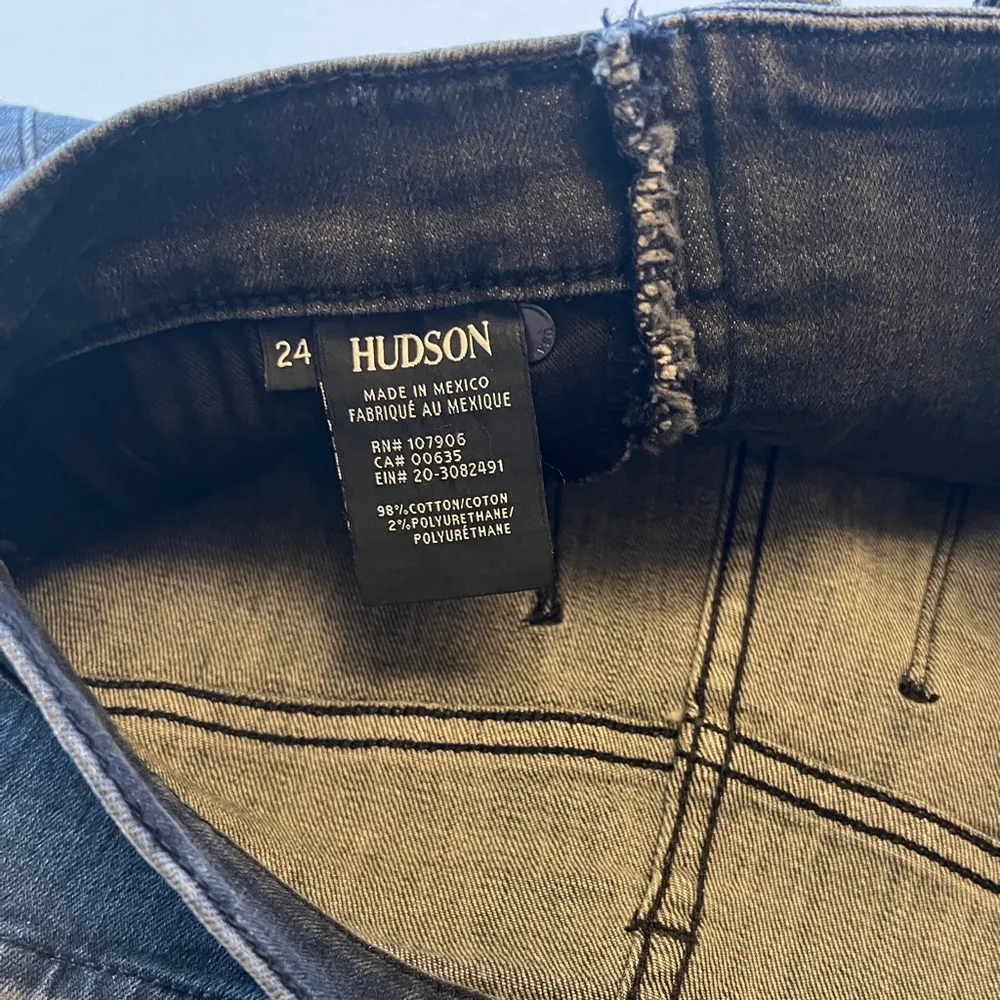 Hudson Bullocks High Rise Lace Up Denim Skirt - Image 8