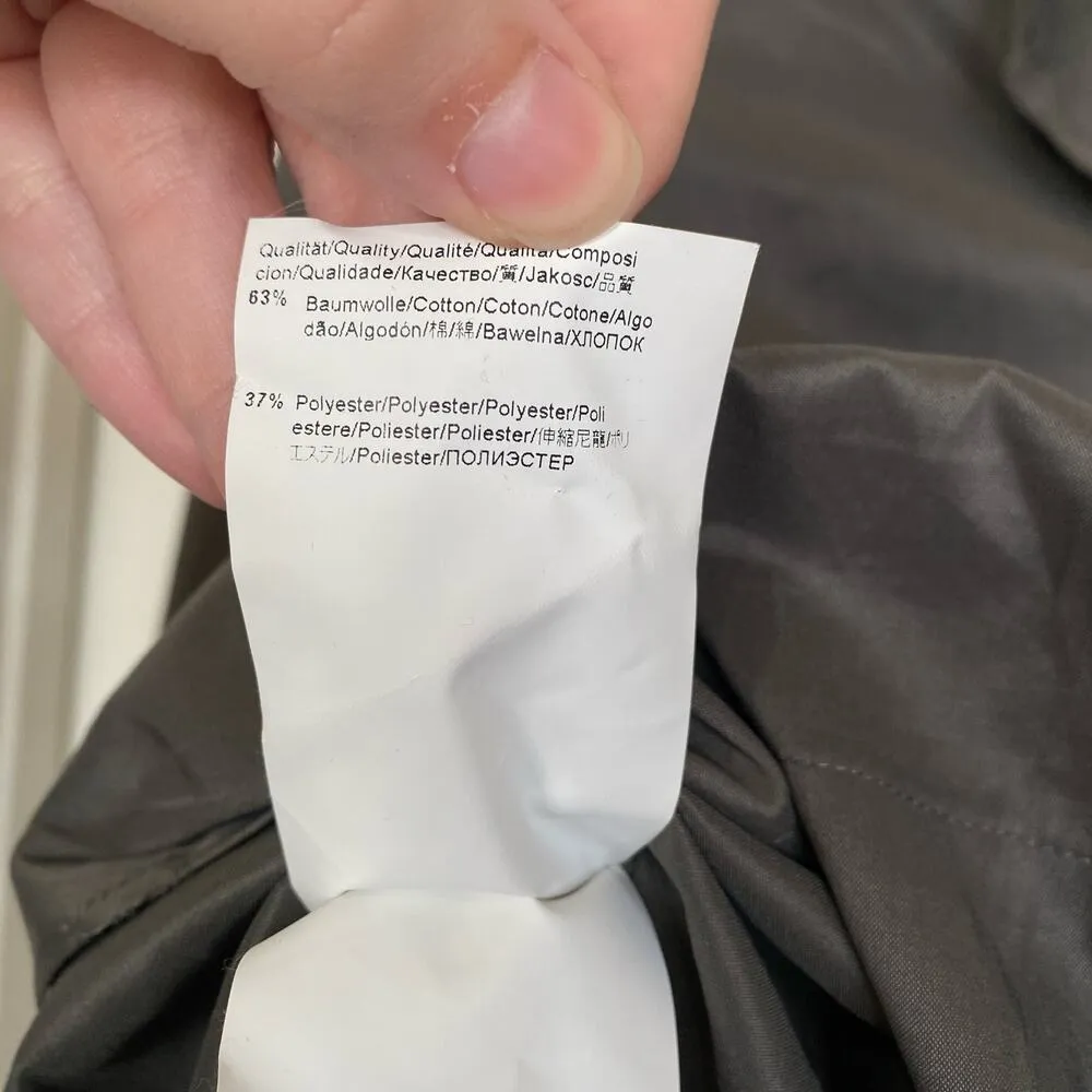 HUGO BOSS Deonne Dress Gray Silver Size 2 Collared Workwear Career Business - Image 6