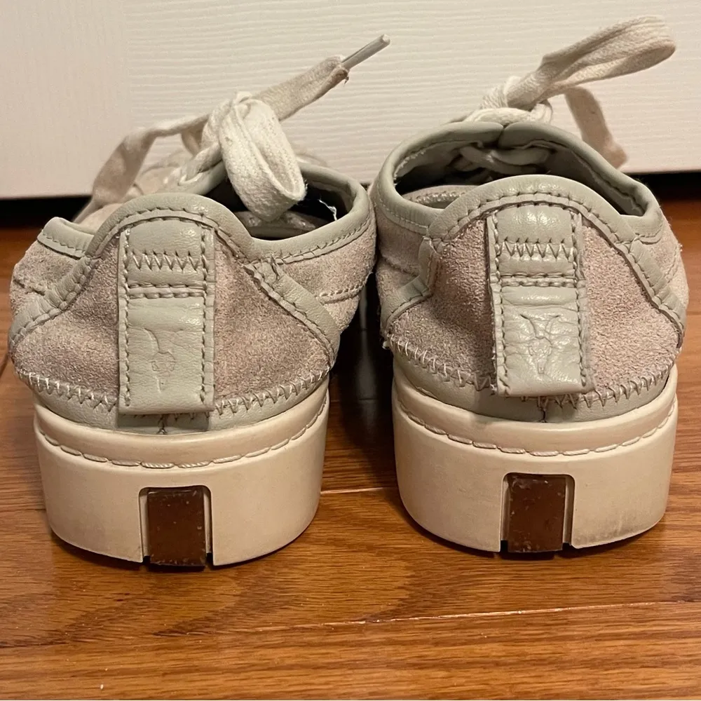 Allsaints Milla Suede Sneaker in Light Gray - Image 7