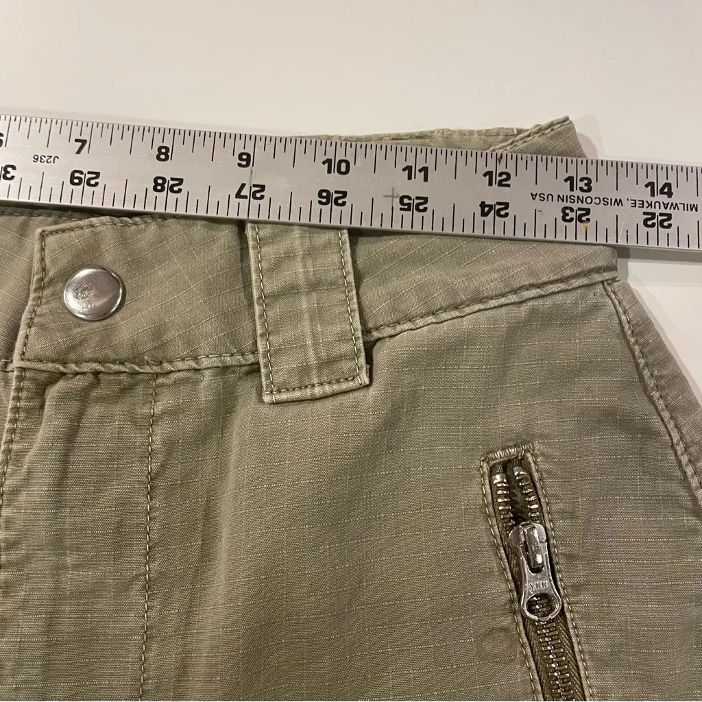 Urban Outfitters Cargo Utility Pant Women 2 100% Cotton Y2K Gorpcore Khaki Green - Image 4