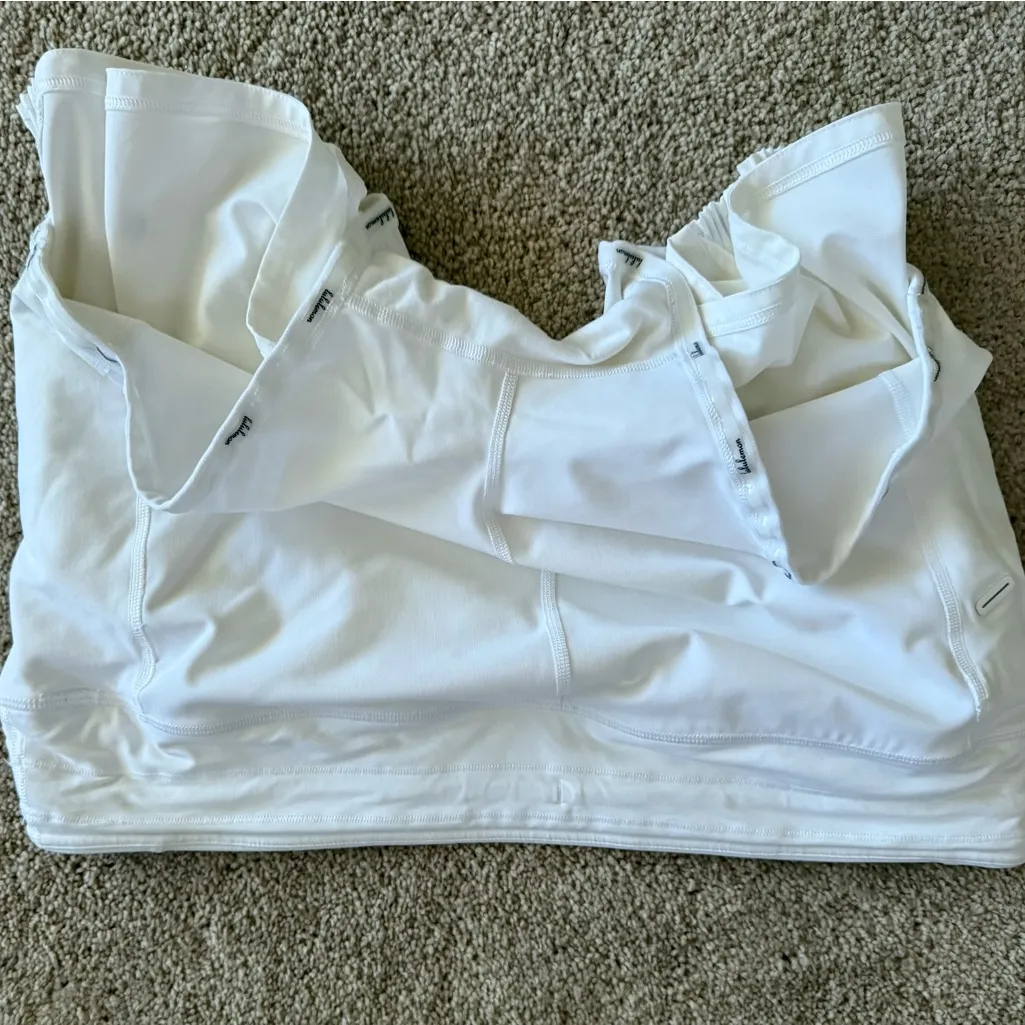 Lululemon Play Off The Pleats Skirt 13” White Sz 8 Tennis Golf Athletic Skort - Image 10