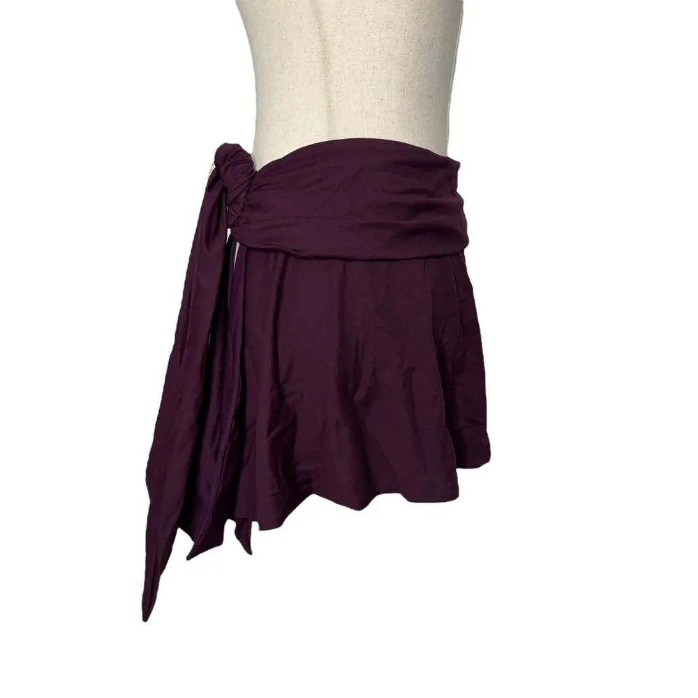 The Attico Plum Purple Wrap Skirt Size M - Image 5