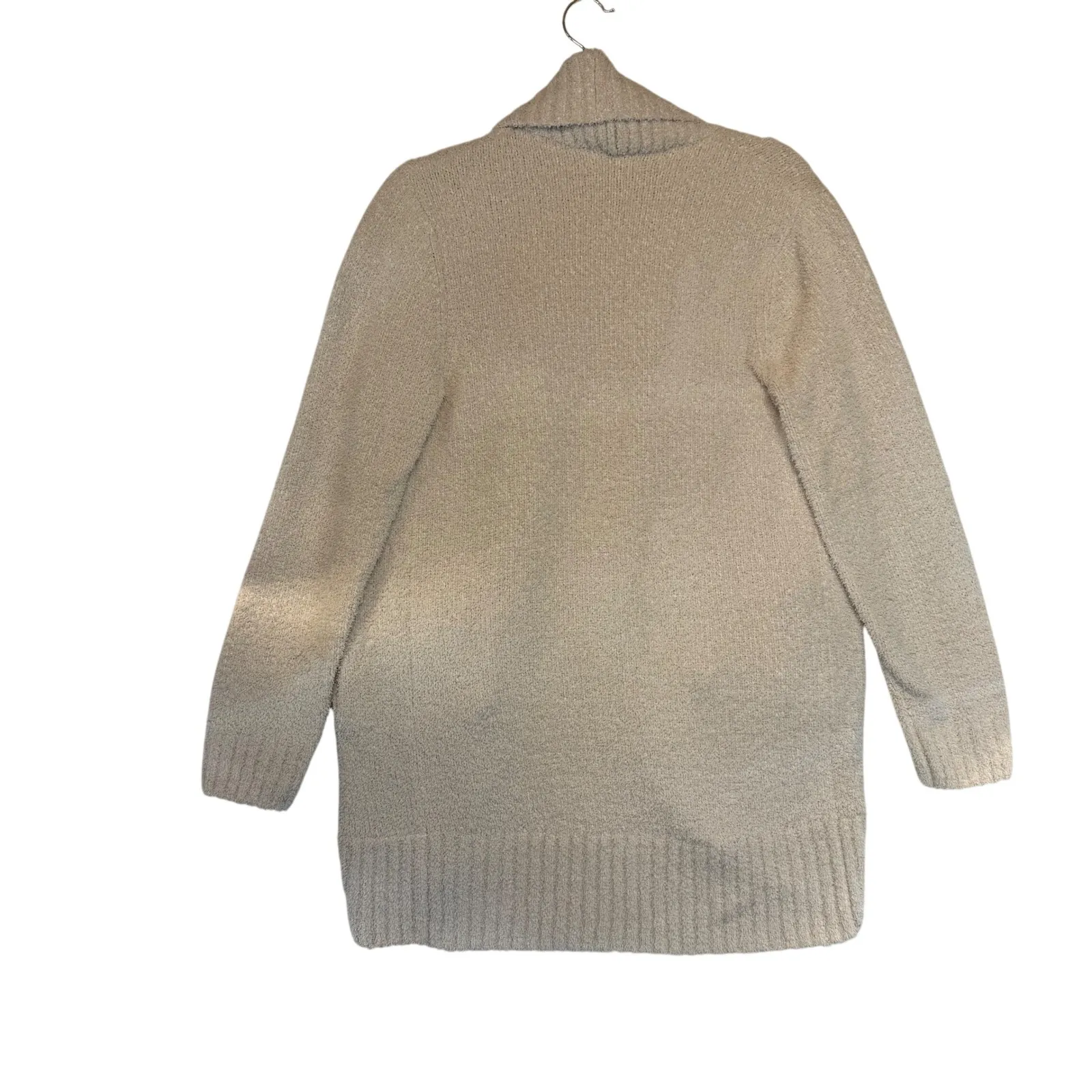 Barefoot Dreams Cozy Chic Cardigan Cream Shawl Collar Cozy Lounge Size S - Image 6