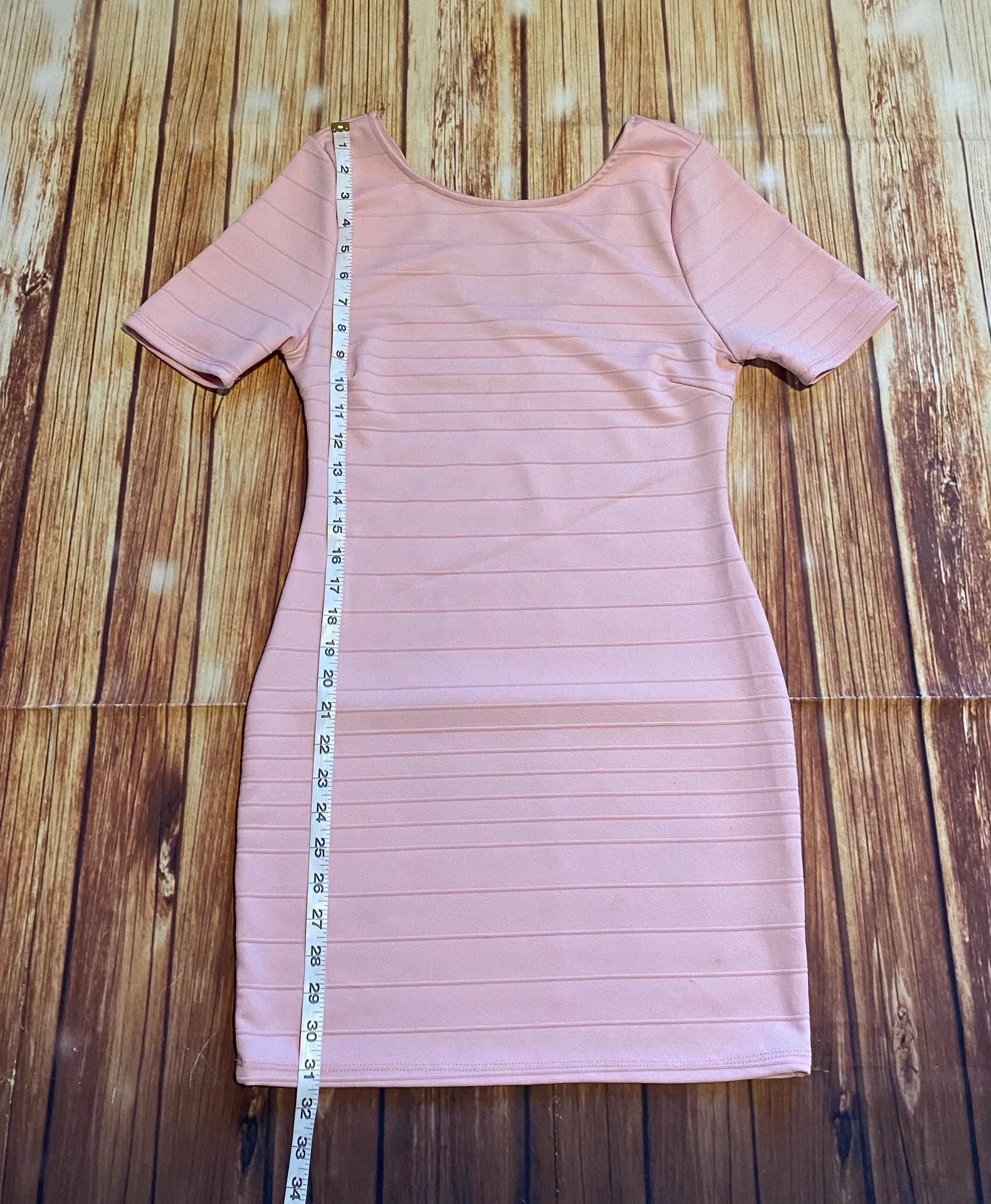 Belinda Women’s Light Pink Bodycon Dress Sz Small  - Image 6