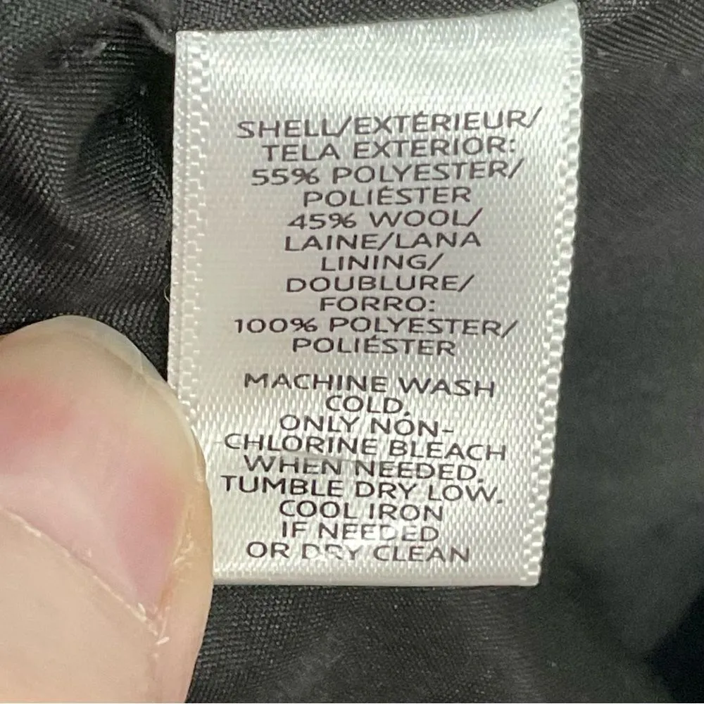 LOFT Gray Tweed Blazer Wool Blend Lined Petites Sz 2P corpcore classiccore - Image 3