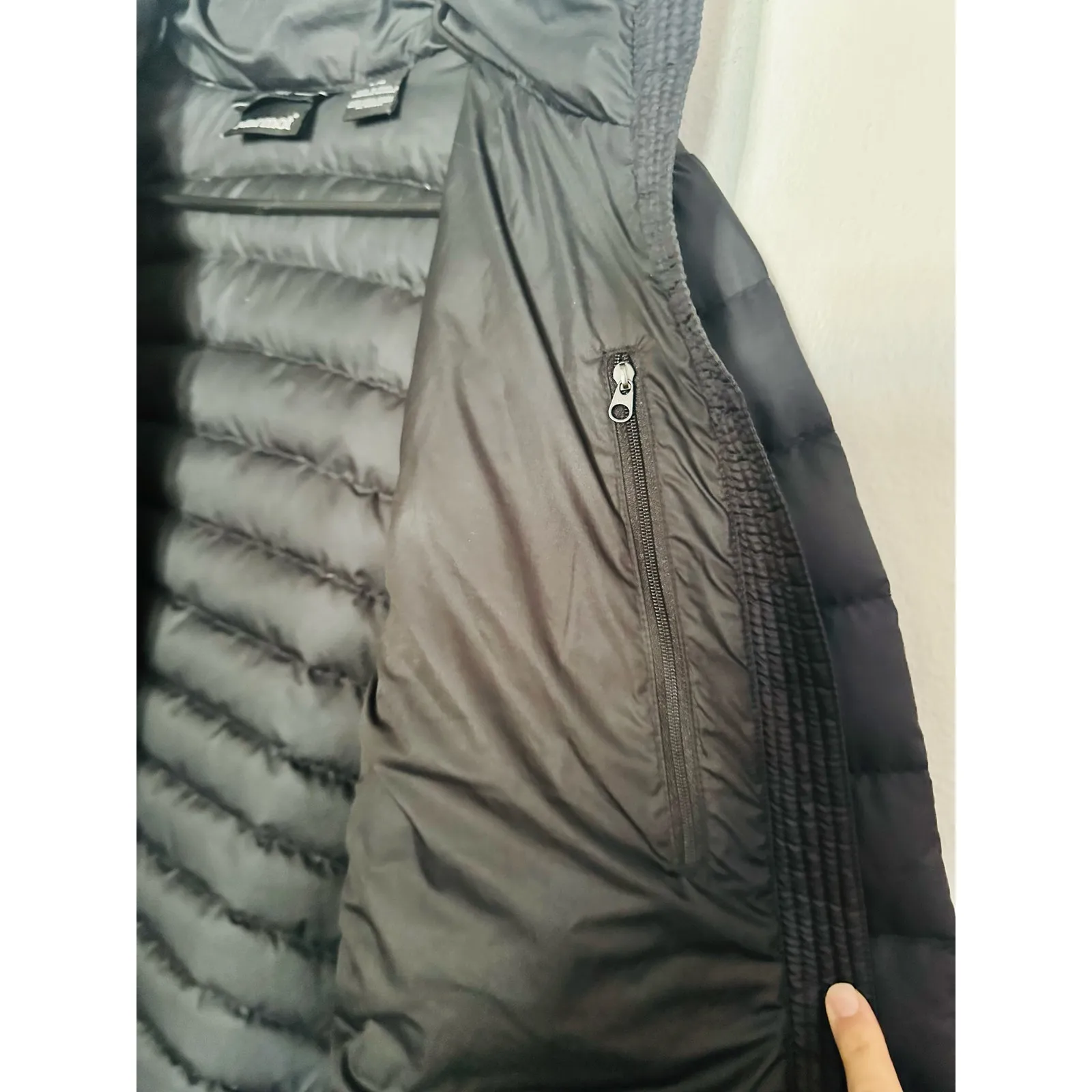 MARMOT Women’s Black 600 Fill Goose Down Zip Up Jacket Coat size Large - Image 6