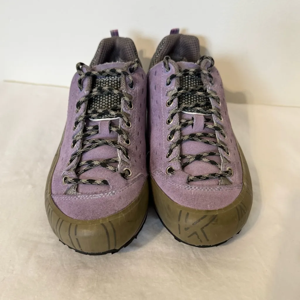 Kayland Comet Women’s Approach Shoes Size 8.5W Purple Suede Vibram Sole Hiking Gray - Image 4