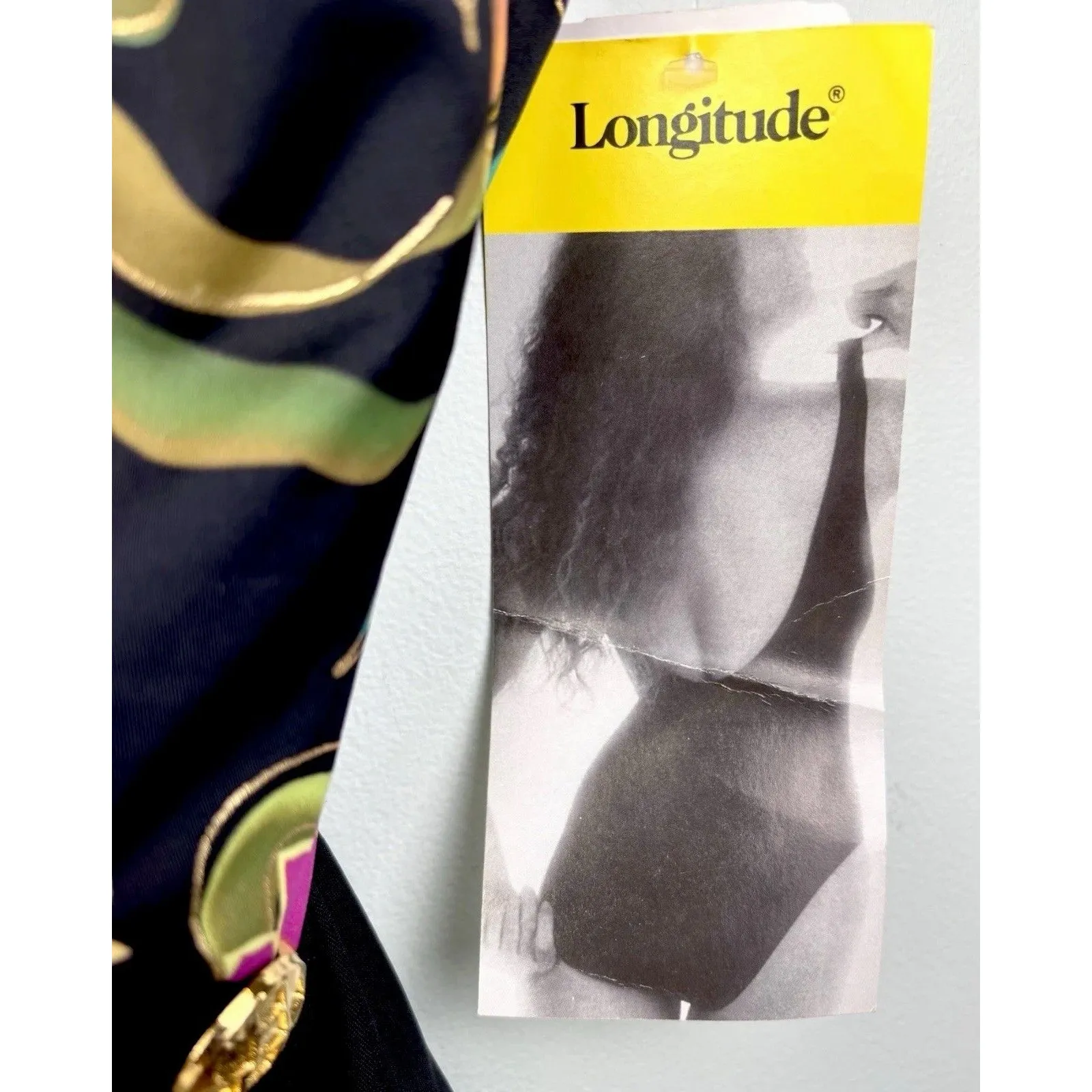 NWT Longitude Women’s Sz 14 Floral Swimsuit Swimdress Black Skirt - Image 3