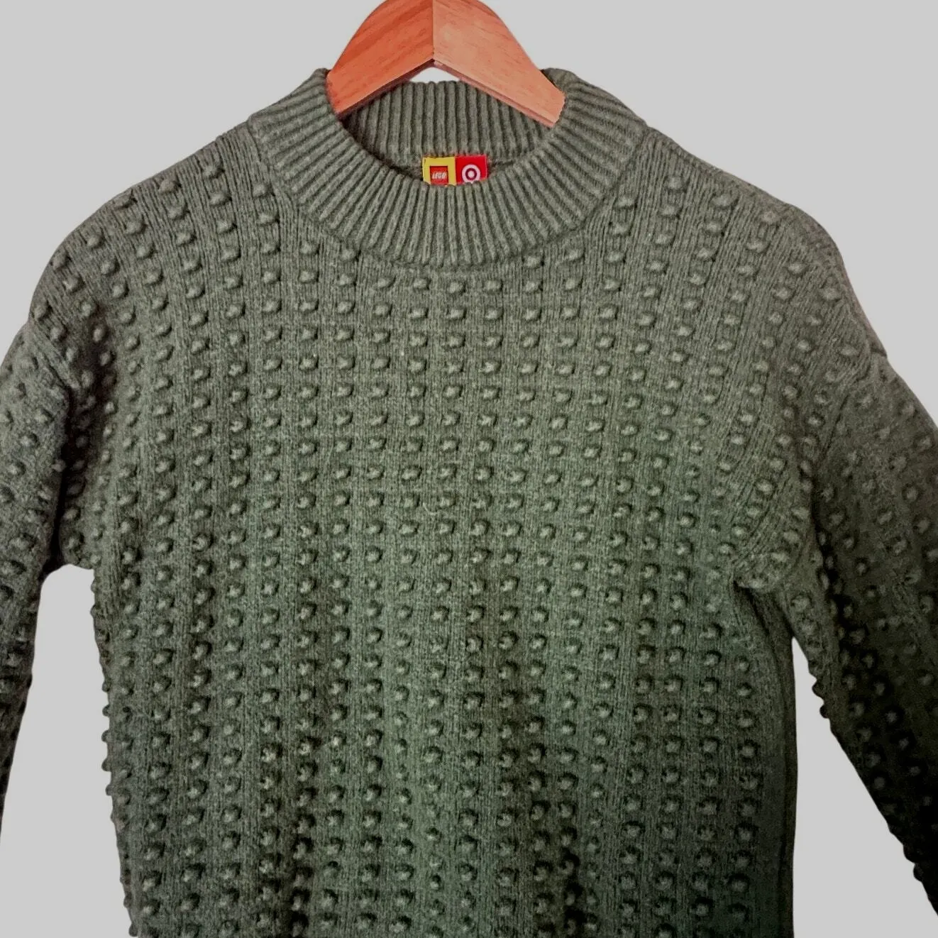 Lego Collection Target Popcorn Sweater Women‎ Sz XS Green Cozy Knit Warm - Image 6