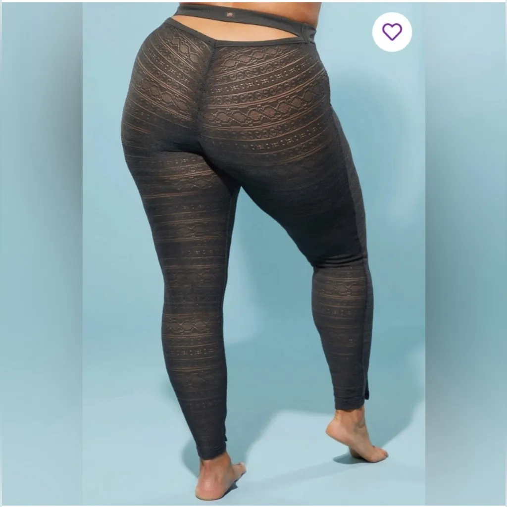 YITTY  Knit Slip Open Back Ruched Legging Size XL NWT - Image 3