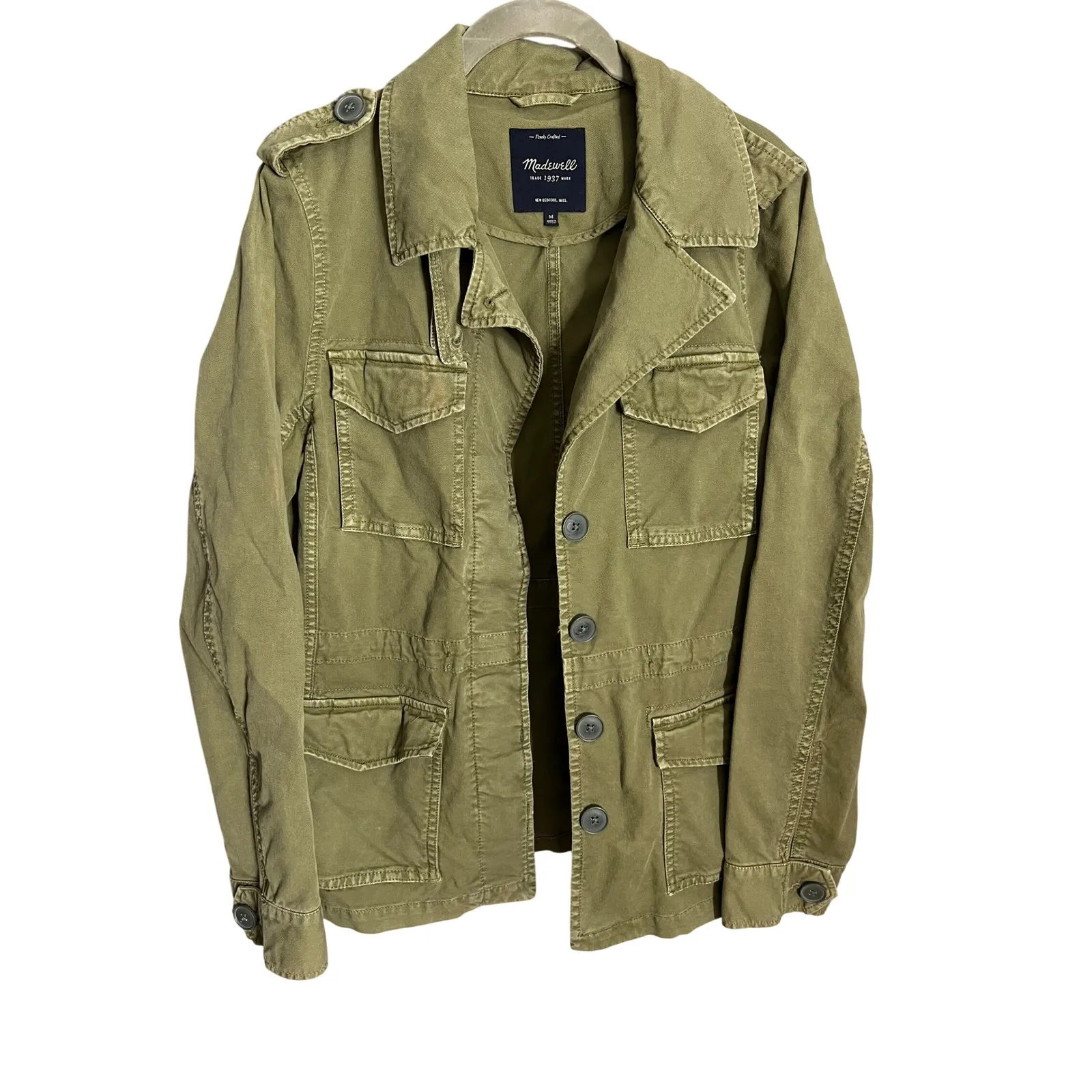 Madewell Women's Outbound Desert Olive Green Utility Jacket Size Medium - Image 2
