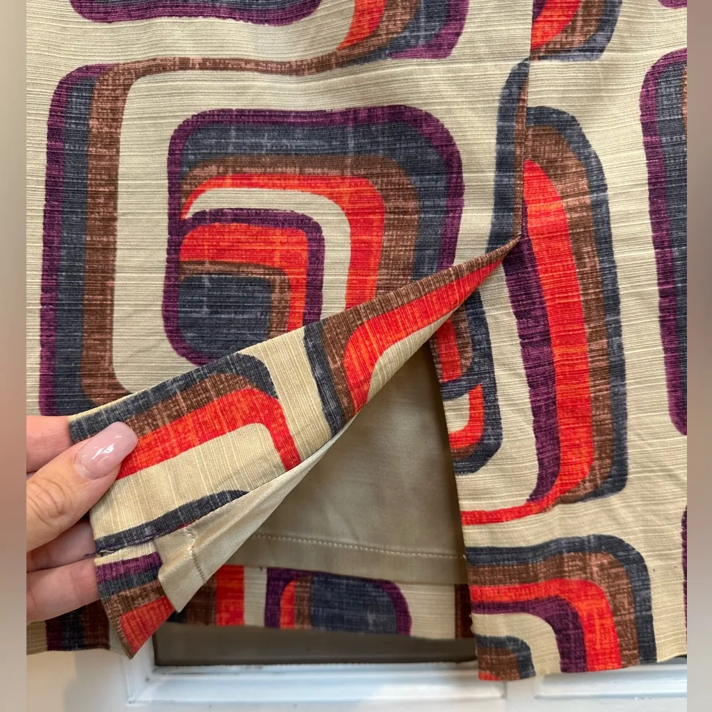 Boden Modern Preppy Pencil Skirt Knit Career Chic Cotton Blend Size 6 Small US Red - Image 6