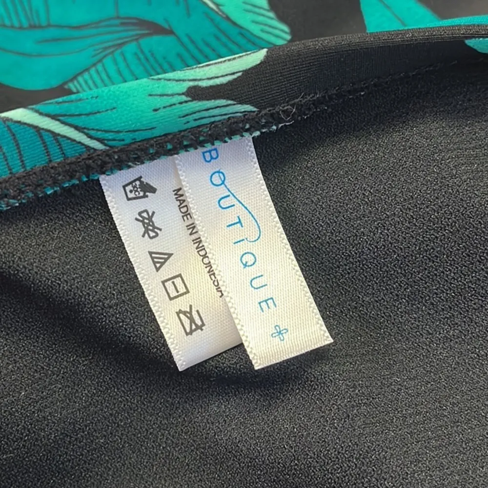 Last chance…Floral Bikini Bottoms Swimsuit Swim Brief High Waist 3X New Green - Image 3