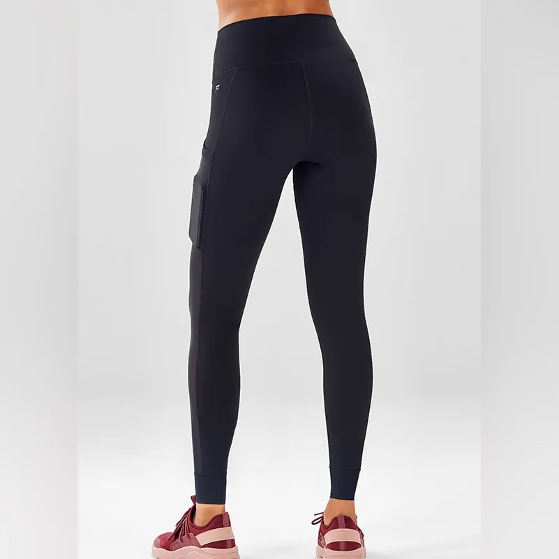 Fabletics Black On-The-Go PowerHold® High-Waisted Legging Size Medium - Image 2