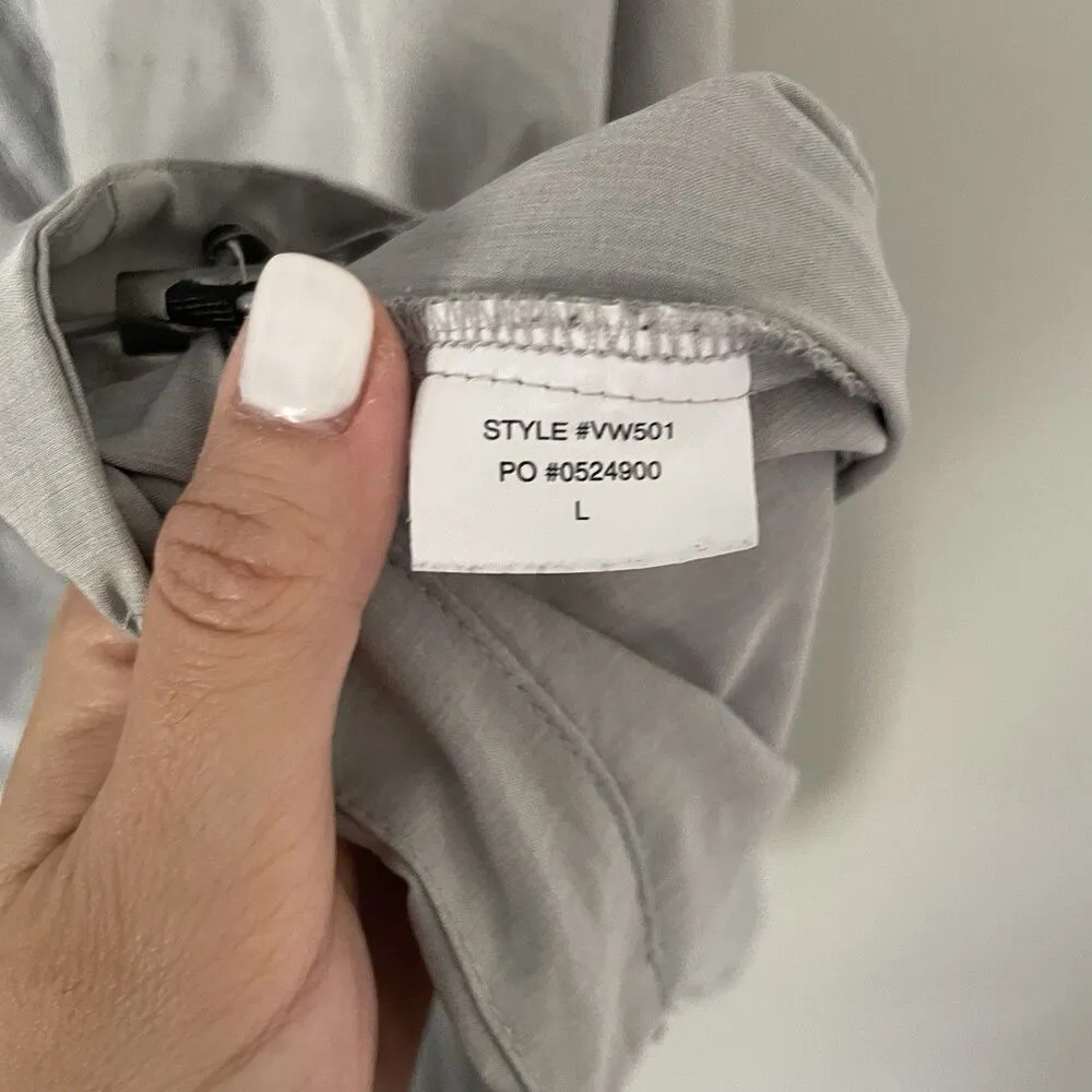 Vuori Size L Gray Outdoor Trainer Shell Women’s Jacket Full Zip Hoodie - Image 11