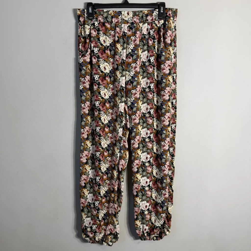 Show Me Your Mumu Floral Wide Leg Jogger Pants Women's Large Boho Festival Twee - Image 5