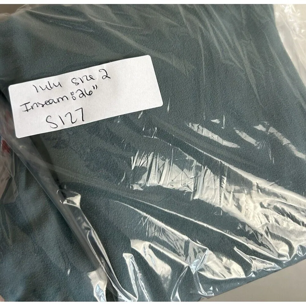 Lululemon Align Leggings SIZE 2 HR High WAISTED Tidewater Teal Blue 26" Capri - Image 6