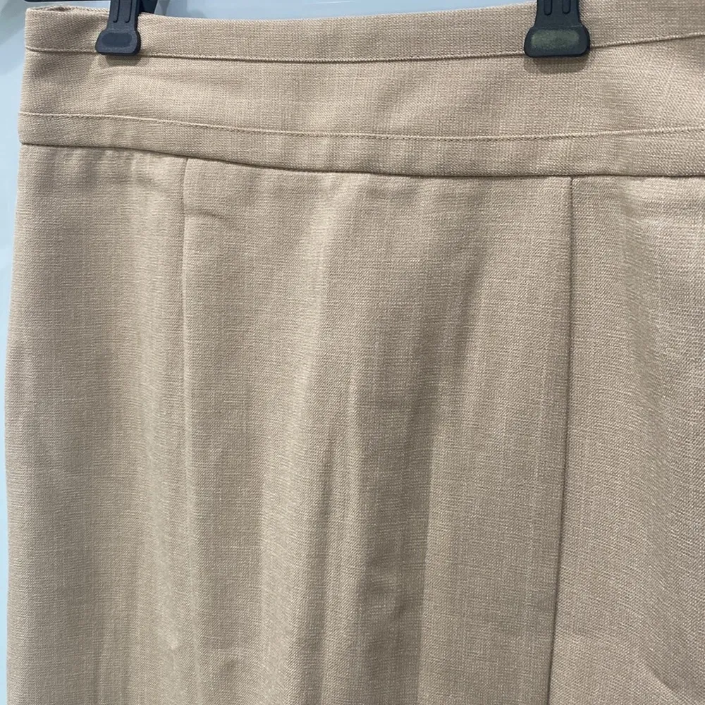 BCX Women's Khaki Light Brown Work Wear Straight Short Pencil Skirt Sz 3 - Image 2