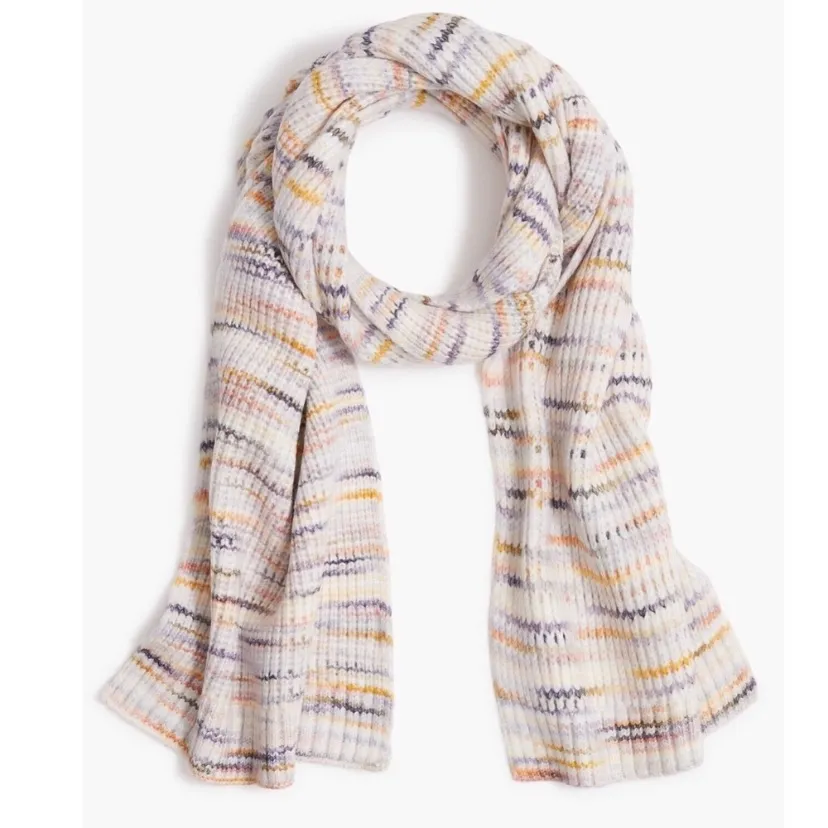 J.Crew NWT  Multicolor Space Dye Knit Scarf - Image 7